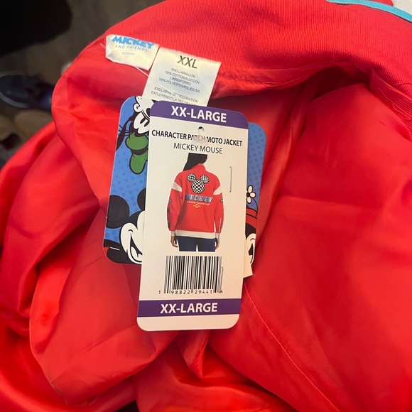 Disney Red and White Mickey Mouse Racing Jacket - Picture 2 of 4